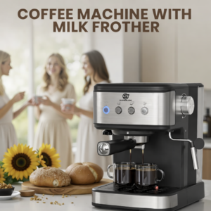 ☕ Superflex Coffee Machine with Milk Frother