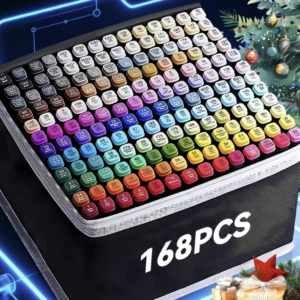 🎨 168‑Piece Dual‑Tip Artist Marker Set